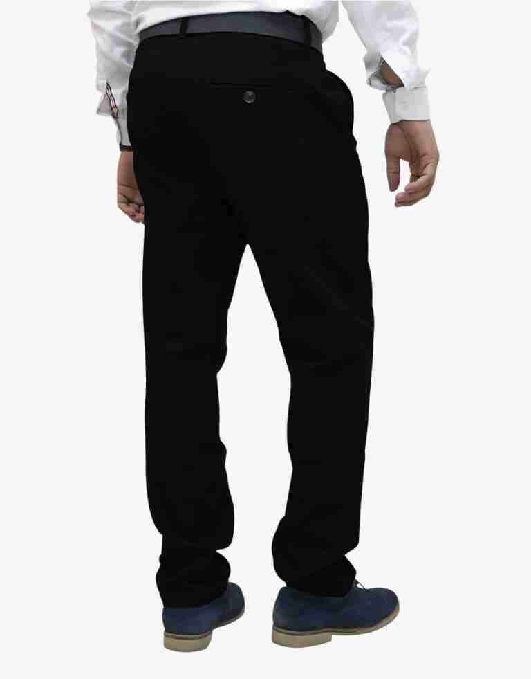 Gabardine-Regular-fit-Black-Front