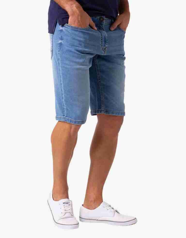 Knit-denim-short-Light-blue-1