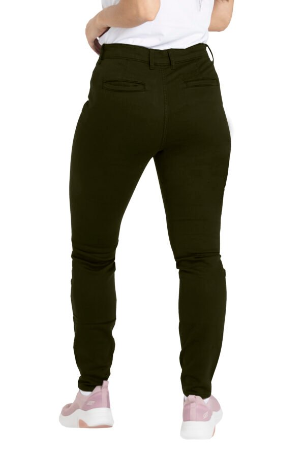 Ladies-Chino-Casual-Cotton-Pant-Olive-Color