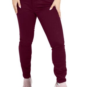 Ladies-Chino-Casual-Cotton-Pant-Ox-Blood-Color