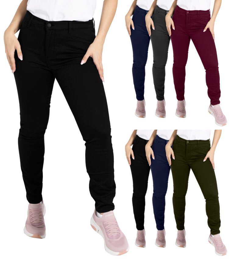 Ladies-Chino-Casual-Cotton-Stretch-Skinny-Fit-Comfortable-Pant